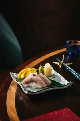 Dish at MEI, low key light. Food photography in Dubai by Artur Begel
