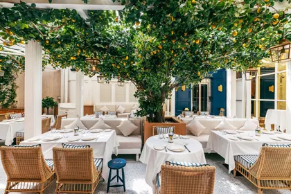 Interior of Scalini, editorial light. Food photography in Dubai by Artur Begel
