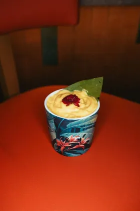 Drink at SipSong, hard flash light. Food photography in Dubai by Artur Begel