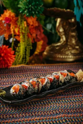 Dish at Sushi Samba, low key light. Food photography in Dubai by Artur Begel