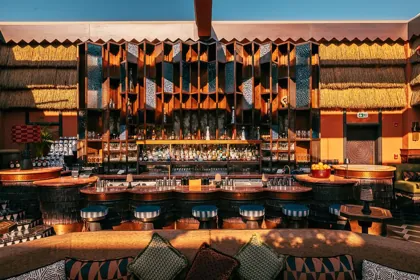 Interior of INA, editorial light. Food photography in Dubai by Artur Begel