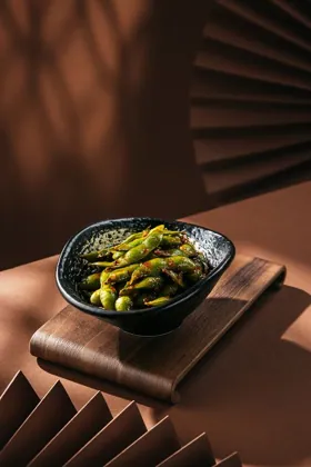 Dish at MEI, low key light. Food photography in Dubai by Artur Begel