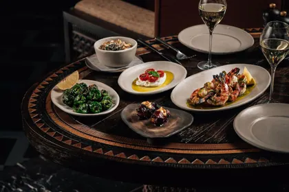 Dish at INA, low key light. Food photography in Dubai by Artur Begel