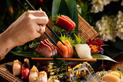 Dish at Shanghai Me, hard flash light. Food photography in Dubai by Artur Begel