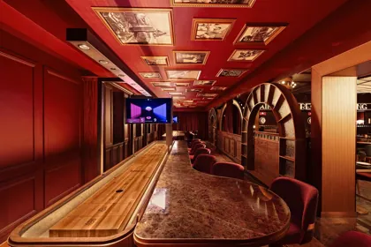 Interior of Kapitol, low key light. Food photography in Dubai by Artur Begel
