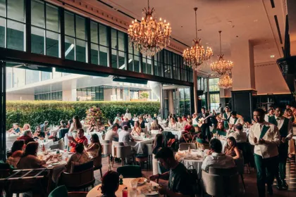 Interior of Chic Nonna, editorial light. Food photography in Dubai by Artur Begel
