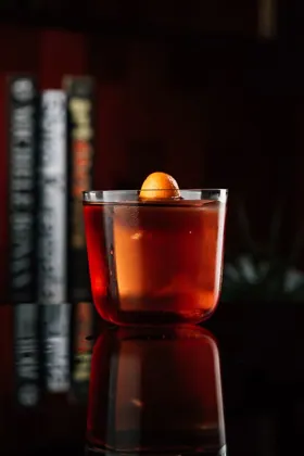 Drink at Shanghai Me, low key light. Food photography in Dubai by Artur Begel
