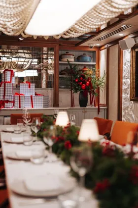 Interior of GAIA, editorial light. Food photography in Dubai by Artur Begel