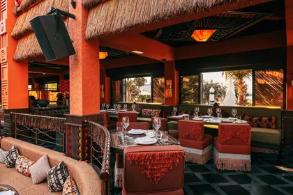 Interior of INA, low key light. Food photography in Dubai by Artur Begel