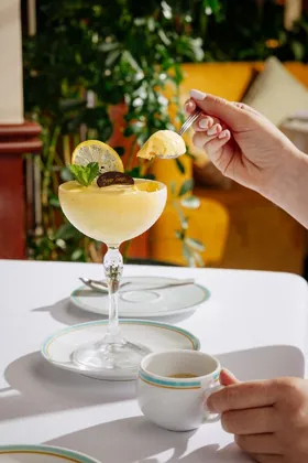 Drink at Signor Sassi, editorial light. Food photography in Dubai by Artur Begel