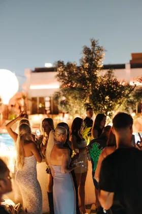 Guests and team at Sirene by Gaia, editorial light. Food photography in Dubai by Artur Begel