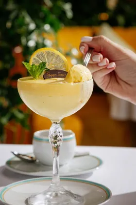 Drink at Signor Sassi, editorial light. Food photography in Dubai by Artur Begel