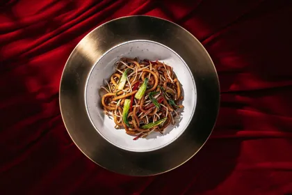 Dish at Moli, low key light. Food photography in Dubai by Artur Begel