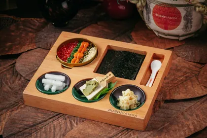 Dish at Sushi Samba, editorial light. Food photography in Dubai by Artur Begel