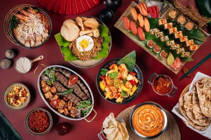 Dish at Ciel Hotel, hard flash light. Food photography in Dubai by Artur Begel