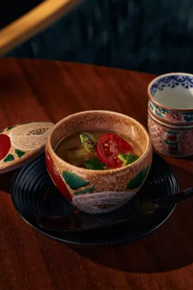 Dish at Kigo, low key light. Food photography in Dubai by Artur Begel