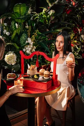 Interior of Shanghai Me, low key light. Food photography in Dubai by Artur Begel