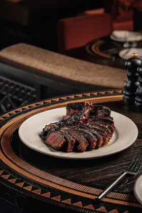 Dish at INA, low key light. Food photography in Dubai by Artur Begel