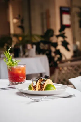 Dish at Novikov, editorial light. Food photography in Dubai by Artur Begel