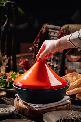 Dish at INA, low key light. Food photography in Dubai by Artur Begel