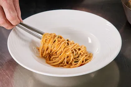 Dish at Novikov, hard flash light. Food photography in Dubai by Artur Begel