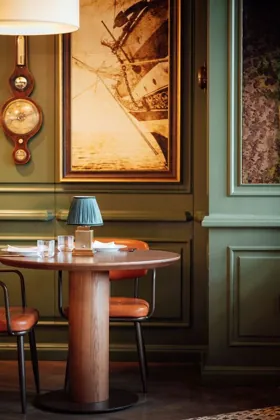 Interior of The Spaniel, editorial light. Food photography in Dubai by Artur Begel