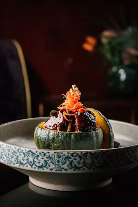 Dish at Shanghai Me, low key light. Food photography in Dubai by Artur Begel