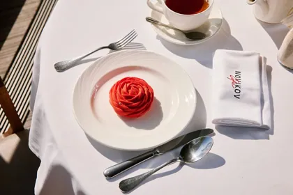 Dish at Novikov, editorial light. Food photography in Dubai by Artur Begel