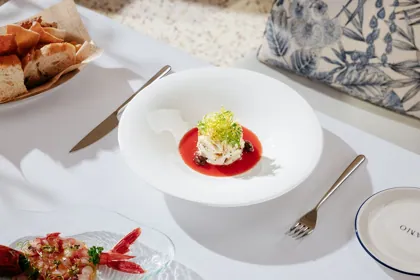 Dish at L'Amo, high key light. Food photography in Dubai by Artur Begel