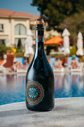 Drink at Isola, hard flash light. Food photography in Dubai by Artur Begel