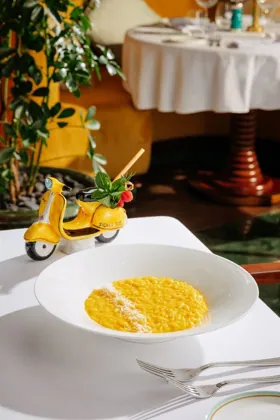Dish at Signor Sassi, hard flash light. Food photography in Dubai by Artur Begel