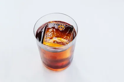 Drink at GAIA, high key light. Food photography in Dubai by Artur Begel