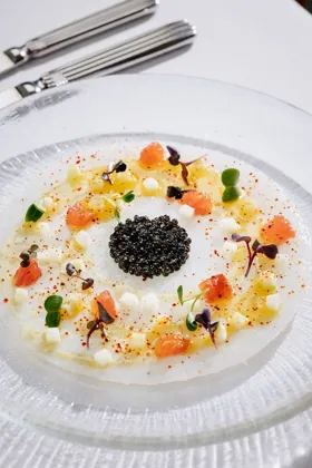 Dish at Signor Sassi, high key light. Food photography in Dubai by Artur Begel