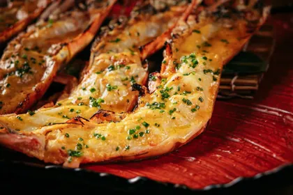 Dish at Sushi Samba, hard flash light. Food photography in Dubai by Artur Begel