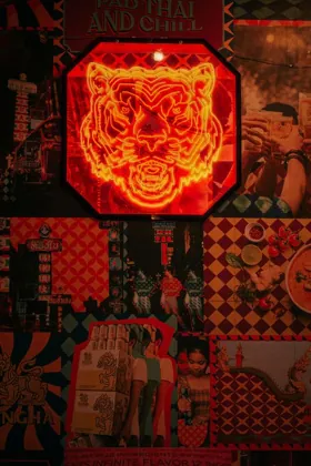 Interior of SipSong, low key light. Food photography in Dubai by Artur Begel