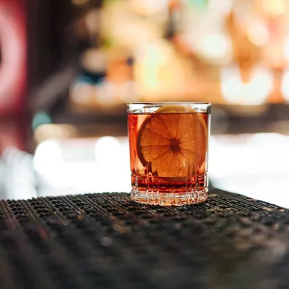 Drink at GAIA, editorial light. Food photography in Dubai by Artur Begel