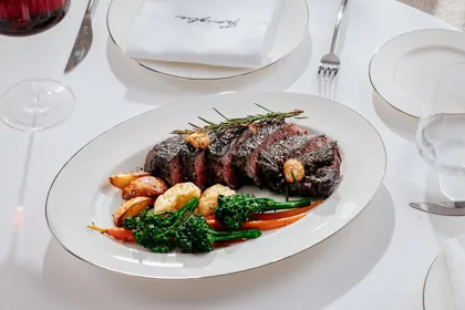 Dish at La Famiglia restaurant, editorial light. Food photography in Dubai by Artur Begel