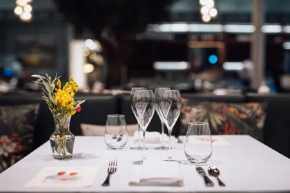 Interior of Isola, editorial light. Food photography in Dubai by Artur Begel