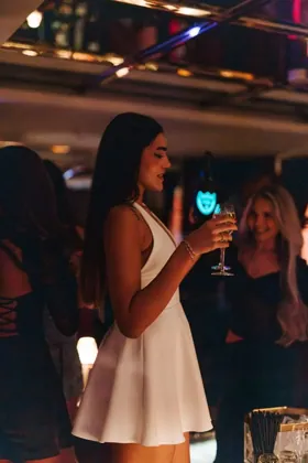 Drink at NYX, low key light. Food photography in Dubai by Artur Begel