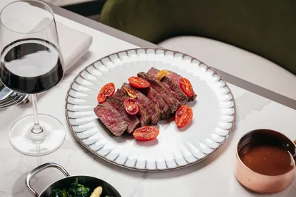 Dish at Ciel Hotel, editorial light. Food photography in Dubai by Artur Begel