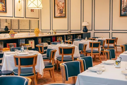 Interior of Scalini, editorial light. Food photography in Dubai by Artur Begel