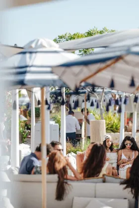 Guests and team at Sirene by Gaia, editorial light. Food photography in Dubai by Artur Begel