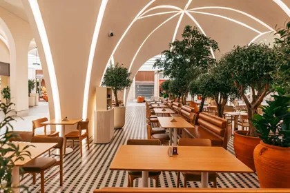 Interior of Joud Coffee, editorial light. Food photography in Dubai by Artur Begel