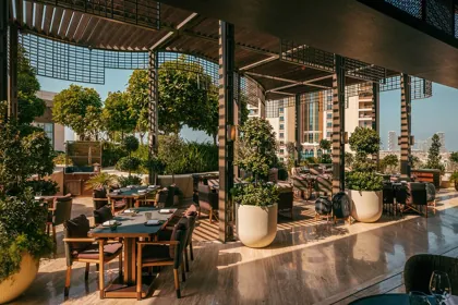 Interior of HANU, editorial light. Food photography in Dubai by Artur Begel