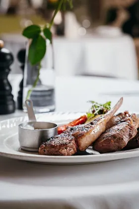 Dish at Novikov, editorial light. Food photography in Dubai by Artur Begel