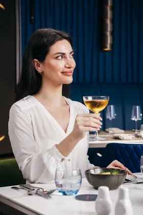 Drink at Ciel Hotel, editorial light. Food photography in Dubai by Artur Begel