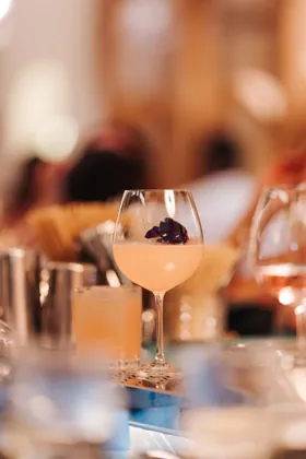 Drink at NYX, editorial light. Food photography in Dubai by Artur Begel