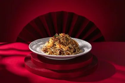 Dish at Moli, low key light. Food photography in Dubai by Artur Begel
