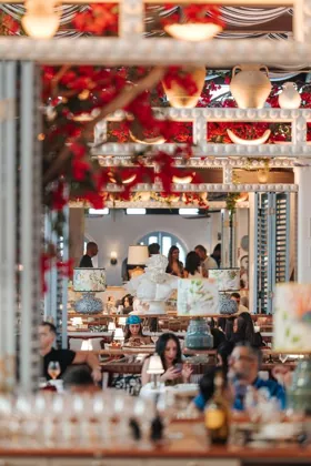 Interior of Sirene by Gaia, editorial light. Food photography in Dubai by Artur Begel