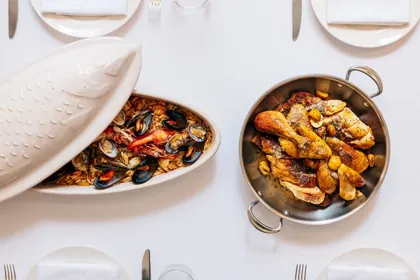 Dish at GAIA, high key light. Food photography in Dubai by Artur Begel